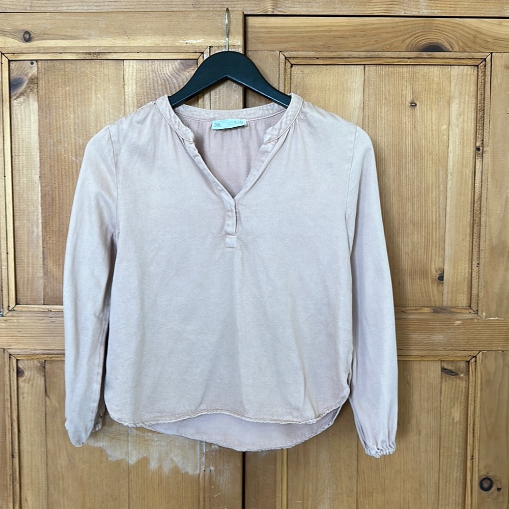 Zara cotton blend top